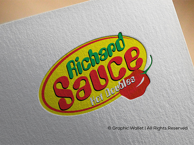 Richard Sauce Hot Doubles branding design graphic design graphicwallet illustration logo vector