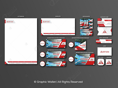 Airvion, LLC - Branding Kit branding design graphic design graphicwallet illustration logo vector