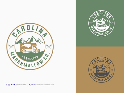 Carolina Marshmallow Co branding design graphic design graphicwallet illustration logo typography ui ux vector