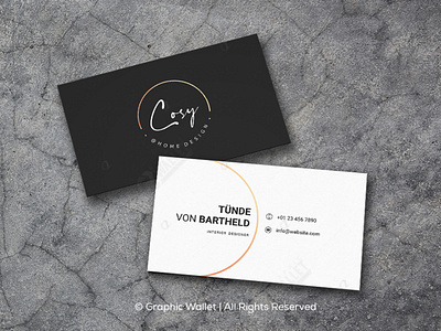 Cosy@Home Design - Business Card branding design graphic design graphicwallet illustration logo typography ui ux vector