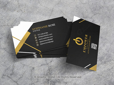 EMPOWER - BUSINESS CARD branding design graphic design graphicwallet illustration logo typography ui ux vector