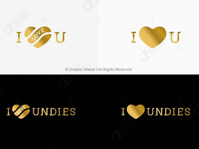 I Love Undies branding design graphic design graphicwallet illustration logo typography ui ux vector