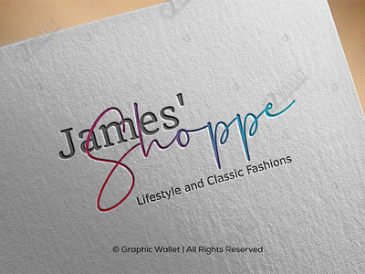 James Shoppe branding design graphic design graphicwallet illustration logo typography ui ux vector