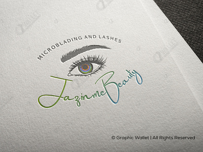 JaZiNmE Beauty - Microblading & Lashes branding design graphic design graphicwallet illustration logo typography ui ux vector