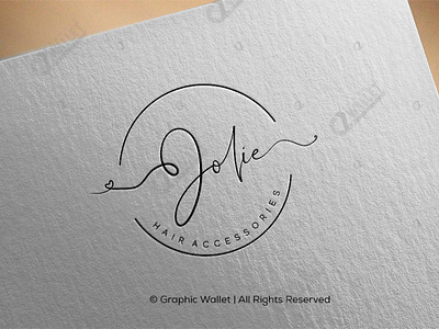 Jolie Hair Accessories #1 branding design graphic design graphicwallet illustration logo typography ui ux vector