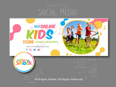 The Kiddy Shack - Social Media branding design graphic design graphicwallet illustration logo typography ui ux vector