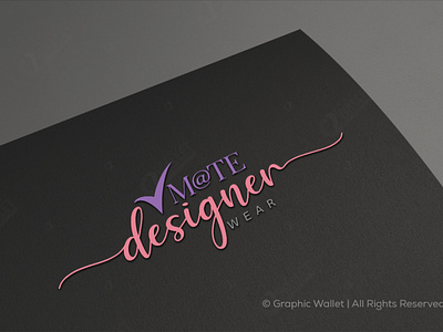 M@te Designer Wear 3d animation branding design graphic design graphicwallet illustration logo motion graphics typography ui ux vector