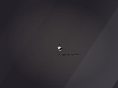 glass pointer cursor