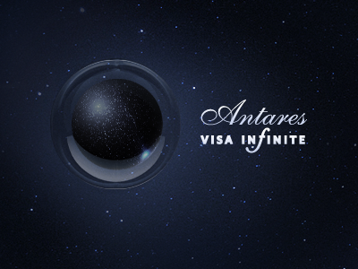 Antares Visa Infinite ball blue illustration site