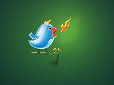 Warring! Aggry Twitter! angry glass icon illustration twitter