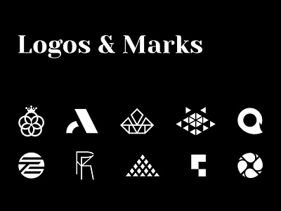 Logos & Marks 2020-2021 branding design graphic design logo monogramm premium logo qlogo vector