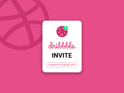 Dribbble invitations for Giveaway