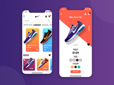 Nike Buy Now UI Design Mobile App apps apps design buy buy now mobile apps nike nike website shoes uidesign uiux