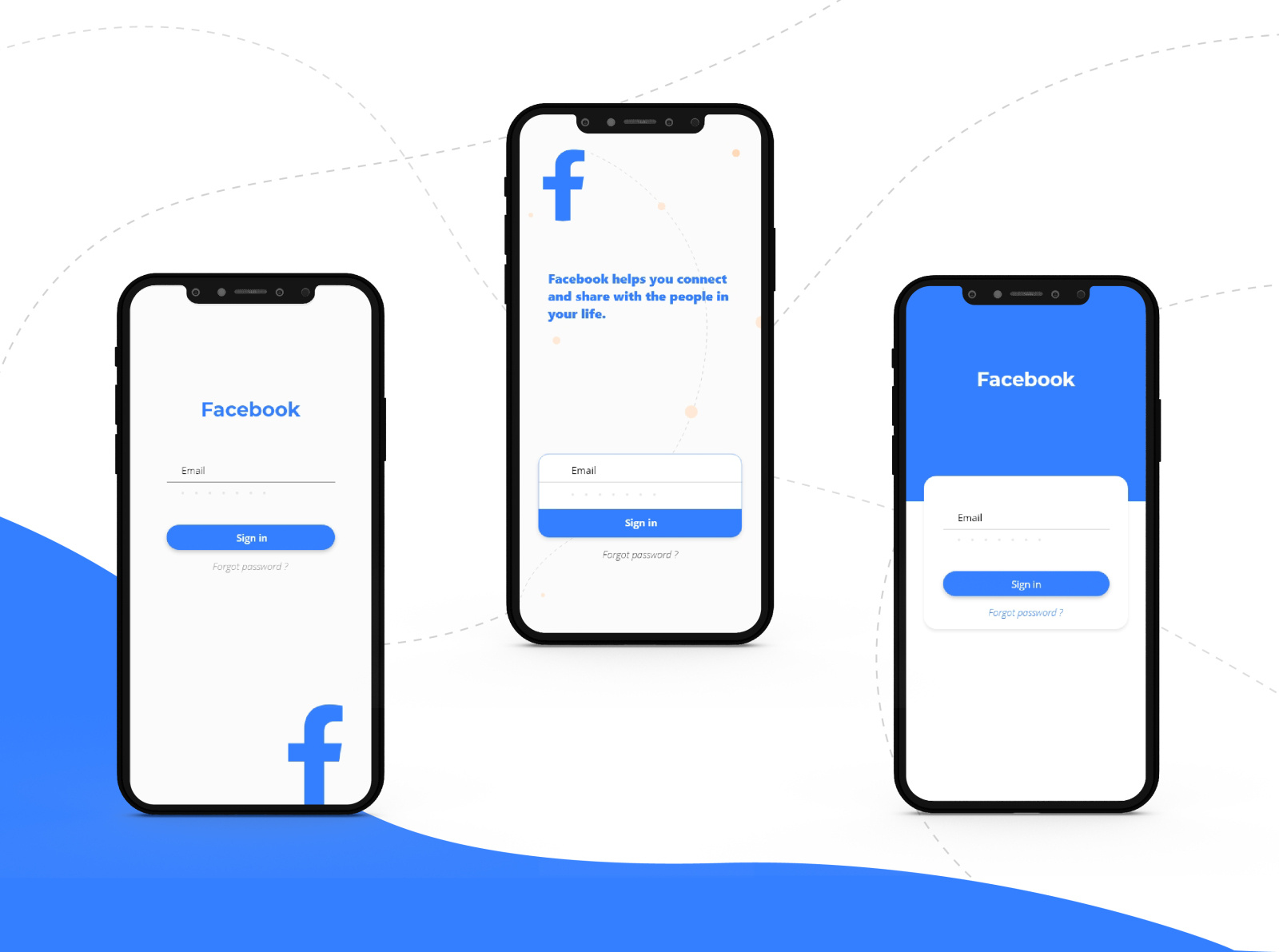 Facebook Login Page Re-design by Arun Krishna Eriyat on Dribbble