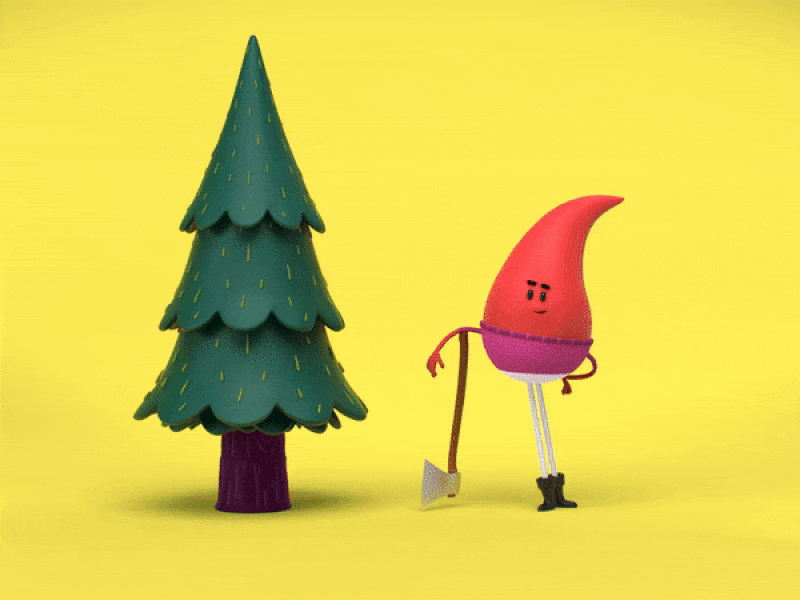 Day 1 of Christmas time 12 days of christmas 12 days of seqmas 12daysofchristmas animation christmas is coming design holiday cheer illustration sivan baron the sequence group thesequencegroup tree