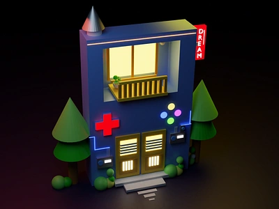 Gamers dream 3d art 3d artist 3dart blender3d game gameinghouse gamer lowpoly3d photoshop trending uidesign