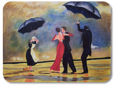 Painting dancing couple by Alicja Koziej on Dribbble