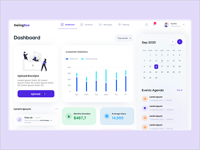 Dashboard dashboard freelance ui ux website