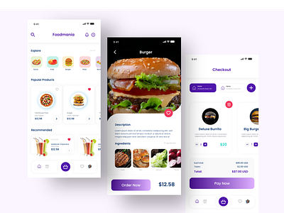 Food Delivery App delivery app food ui uidesign ux uxdesign