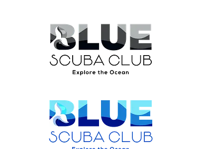 Blue Scuba Club - Logo Design Flare animation branding design illustration logo logodesign website