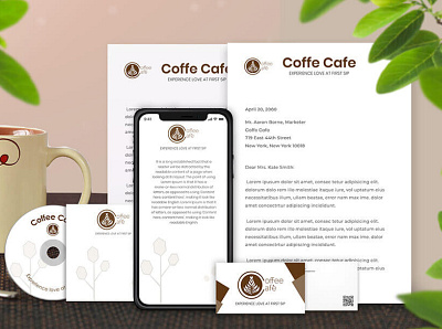Coffe Cafe - Logo Design Flare branding design illustration logodesign stationery