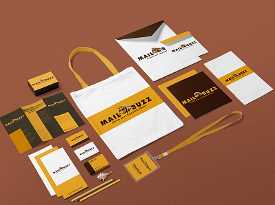 Mail Buzz - Logo Design Flare branding design illustration logo logodesign stationery