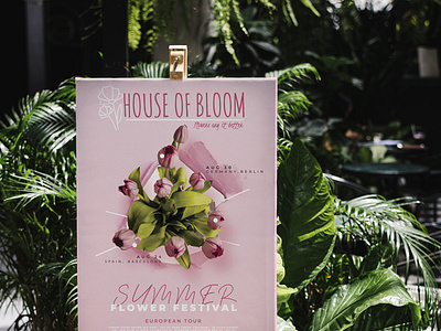 House of Bloom - Logo Design Flare animation branding design illustration logodesign poster design posters