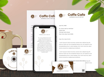 Coffee Cafe - Logo Design Flare animation branding design illustration logo stationery stationery design website