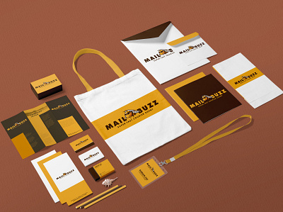 Mail Buzz - Logo Design Flare branding design illustration logodesign stationery stationery design website