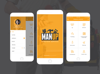Man Up Handyman Services - Logo Design Flare by Logo Design Flare on ...