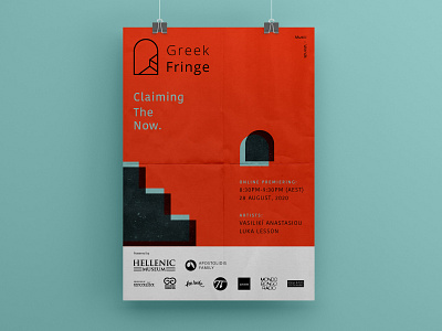 Greek Fringe poster design brand identity branding graphicdesign logo design poster design