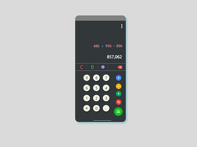 Calculator UI app calculator calculator app calculator ui dailyui design google website