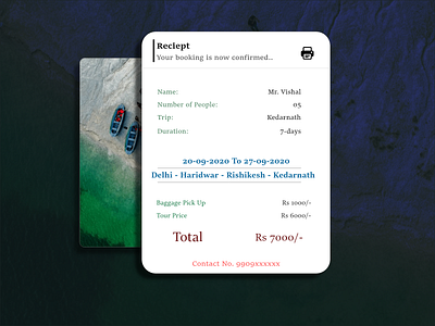 𝐄𝐦𝐚𝐢𝐥 𝐑𝐞𝐜𝐞𝐢𝐩𝐭 adobexd app booking app confirmation dailyui dailyuichallenge design orders payments pinterest rafting receipt tourism traveling trip ui uidesign webdesign website