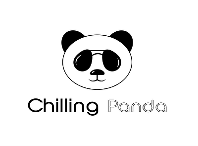 Chilling Panda Logo branding business design designer icon identity illustration illustrator lettering lettering logo logo logo design logodesign logos logotype