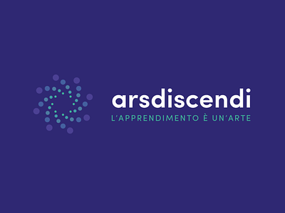 Arsdiscendi logo academy branding education learning logo