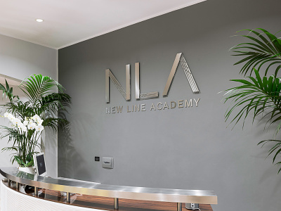 New Line Academy - Entrance Sign academy aesthetics art beauty line make up school