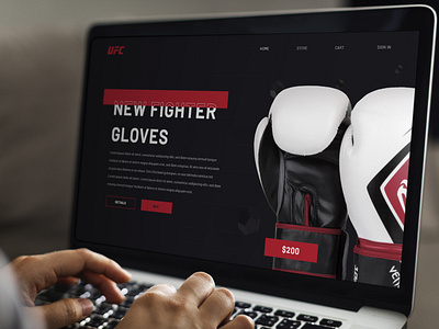 UFC Store Rebrand branding typography ui ux web webdesign
