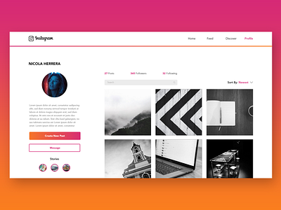 Instagram Web Rebrand