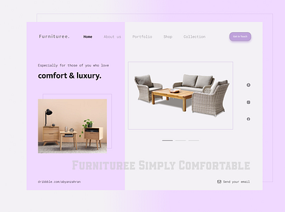 Furnituree. - Furniture landing page Design clean furniture landing page ui design ui ux web website