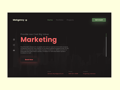 Digital Agency simple clean design-- landing page