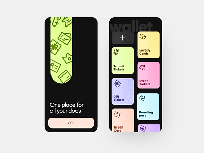 Phone wallet app UI app design design figma ui wallet