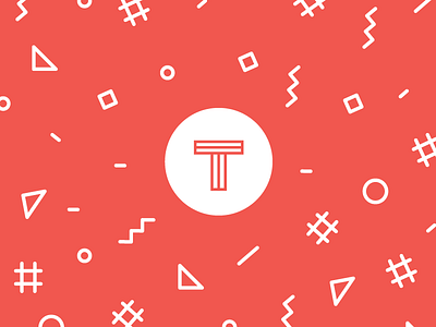TINT Confetti branding confetti flat design geometric icons illustration minimalistic san francisco startup tint two tone