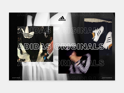 Design Exploration adidas adidas originals brutalism fashion glitch modern outlined text overlapping photography sauce