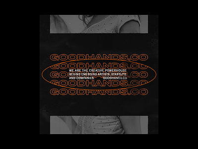 GOODHANDS.CO 2.0 agency agency branding album artwork album cover album cover art brutalism brutalist cover art graphic design minimal texture