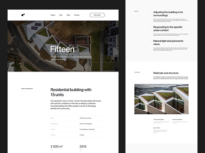 Minimalistic landing page architecture clean landing layout minimal minimalism responsive swiss layout typography ui ux web web design