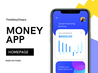 Money App Dashboard UI