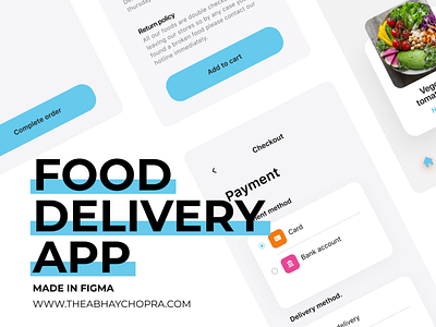 Food Delivery App UI design ui ui design user interface userinterface ux