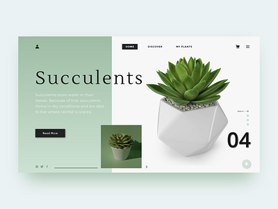 Plant E commerce Website adobexd design ecommerce green mobile ui pastel plant plant website simple ui ui uidesign uiux webdesign website website concept website design