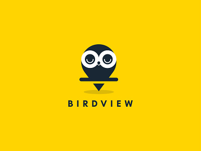 Bird View Logo Design | Location Tracking illustrator location logodesign minimalist