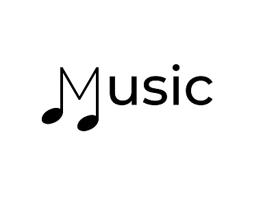 "Music" Logo tpe adobe illustrator branding design graphicdesign graphics illustration illustration art logo logodesign minimal typeface typo typogaphy